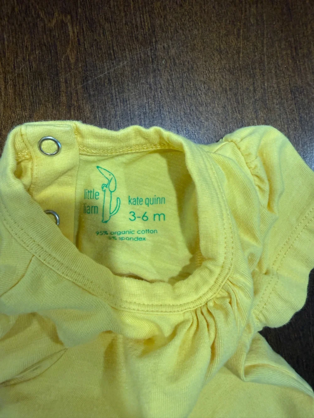 Kate Quinn Golden Yellow Short-Sleeve Baby Bodysuit